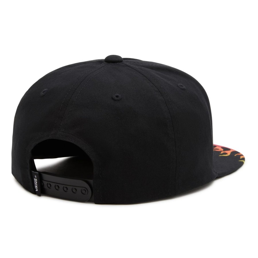 Kinder VANS Caps & Mutzen | Kinder Up In Flames Snapback Cap Schwarz