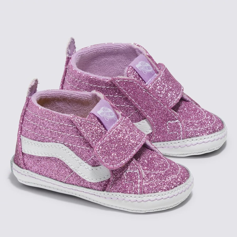 Kinder VANS Babyschuhe (0-1 Jahre) | Kleinkinder Sk8-Hi Crib Glitzerschuhe (0-1 Jahre) Violett