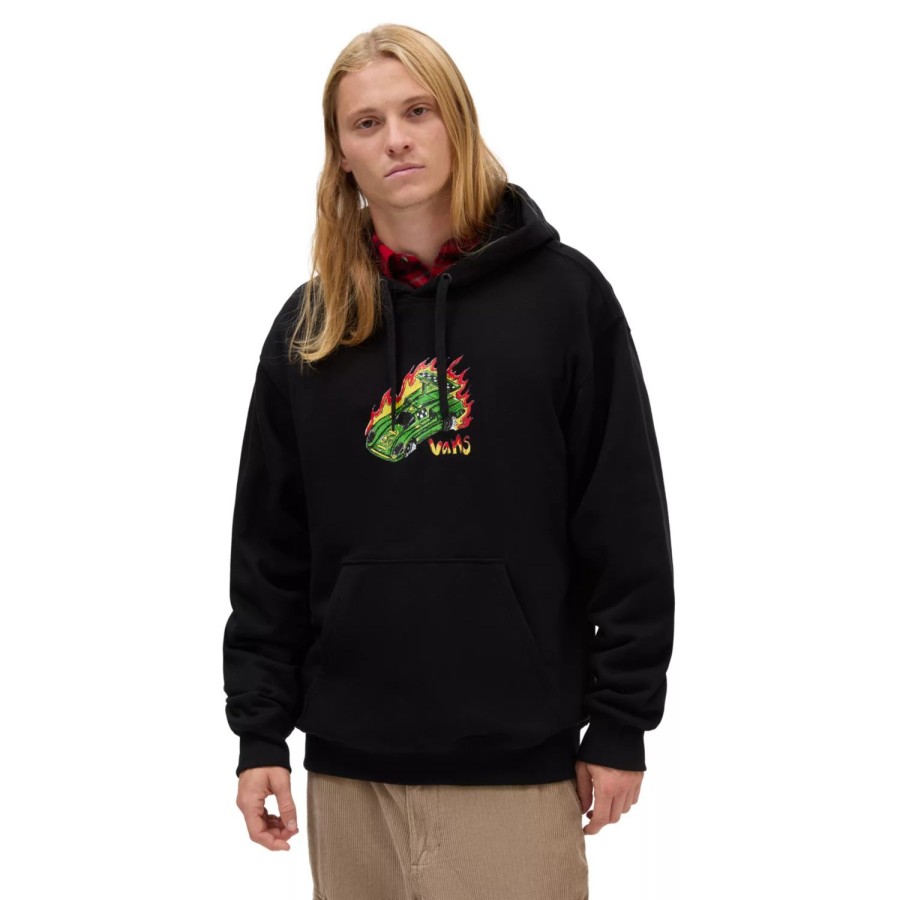 Herren VANS Kapuzenpullover & Sweatshirts | Drag Race Loose Hoodie Schwarz