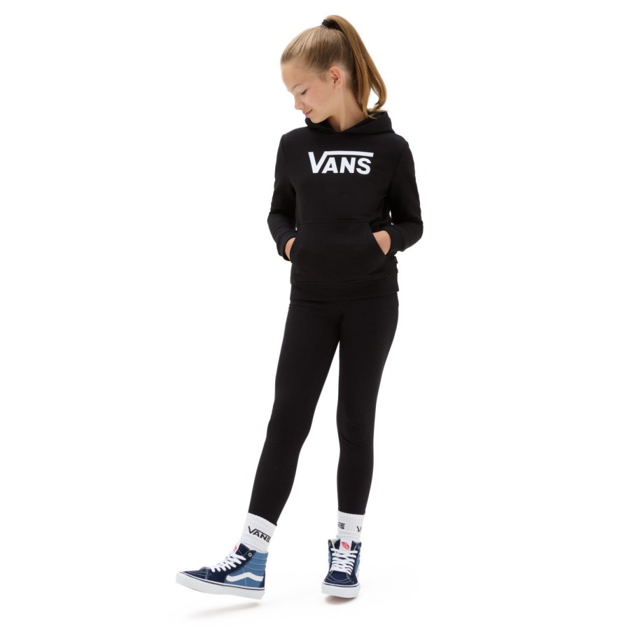 Kinder VANS Madchen-Bekleidung (8-14+) | Madchen Flying V Kapuzenpullover (8-14 Jahre) Schwarz