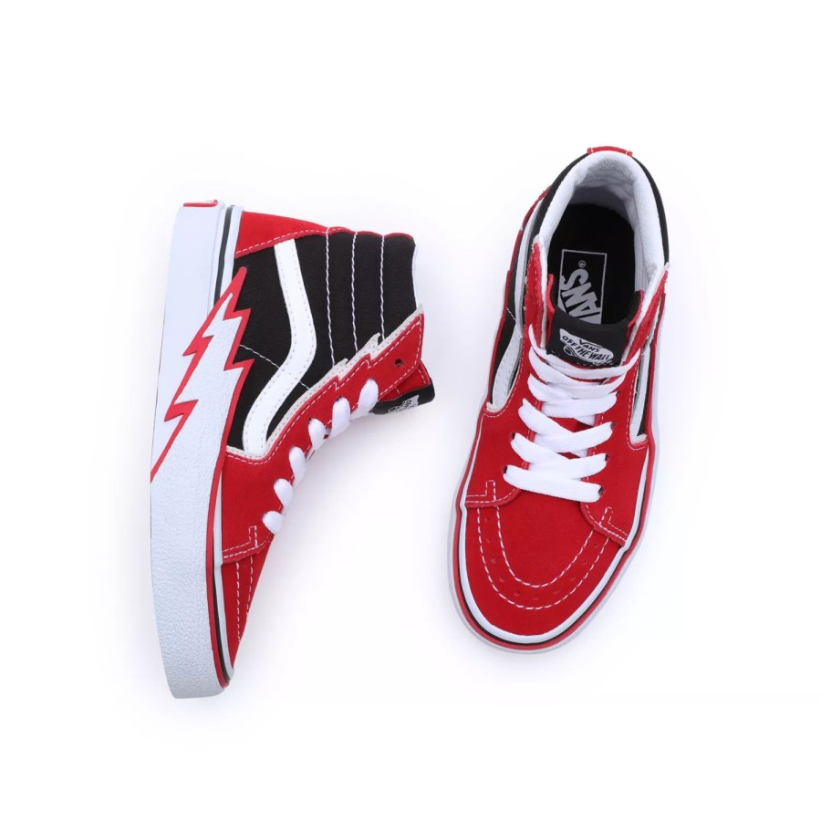 Kinder VANS Kleinkinder-Schuhe (1-4 Jahre) | Kinder Sk8-Hi Bolt Schuhe (4-8 Jahre) Rot