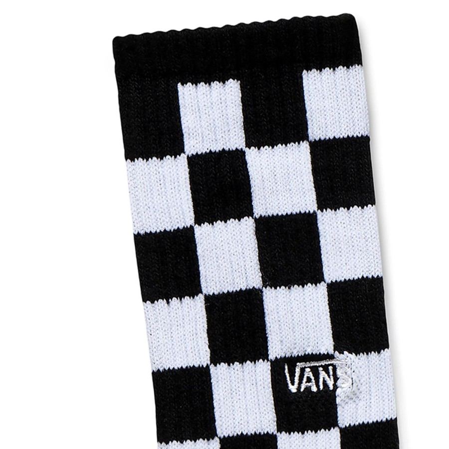 Kinder VANS Socken | Kinder Checkerboard Crew Socken (1 Paar) Schwarz, Weis