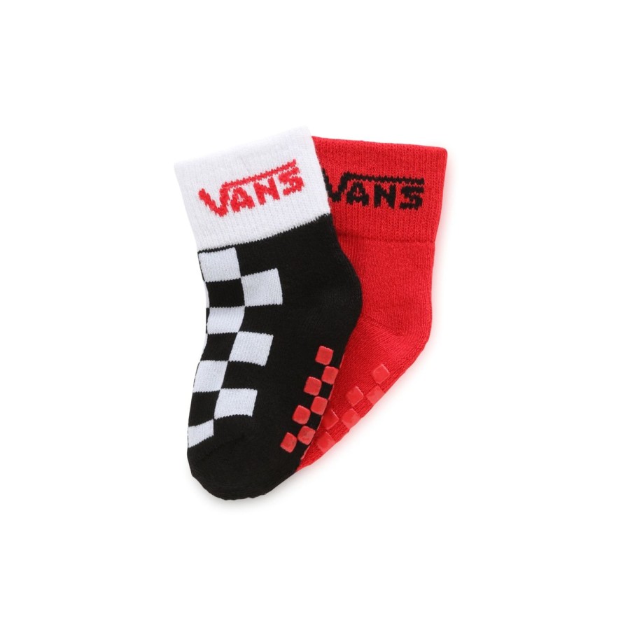 Kinder VANS Socken | Drop V Classic-Socken Fur Kleinkinder (2 Paar) Rot