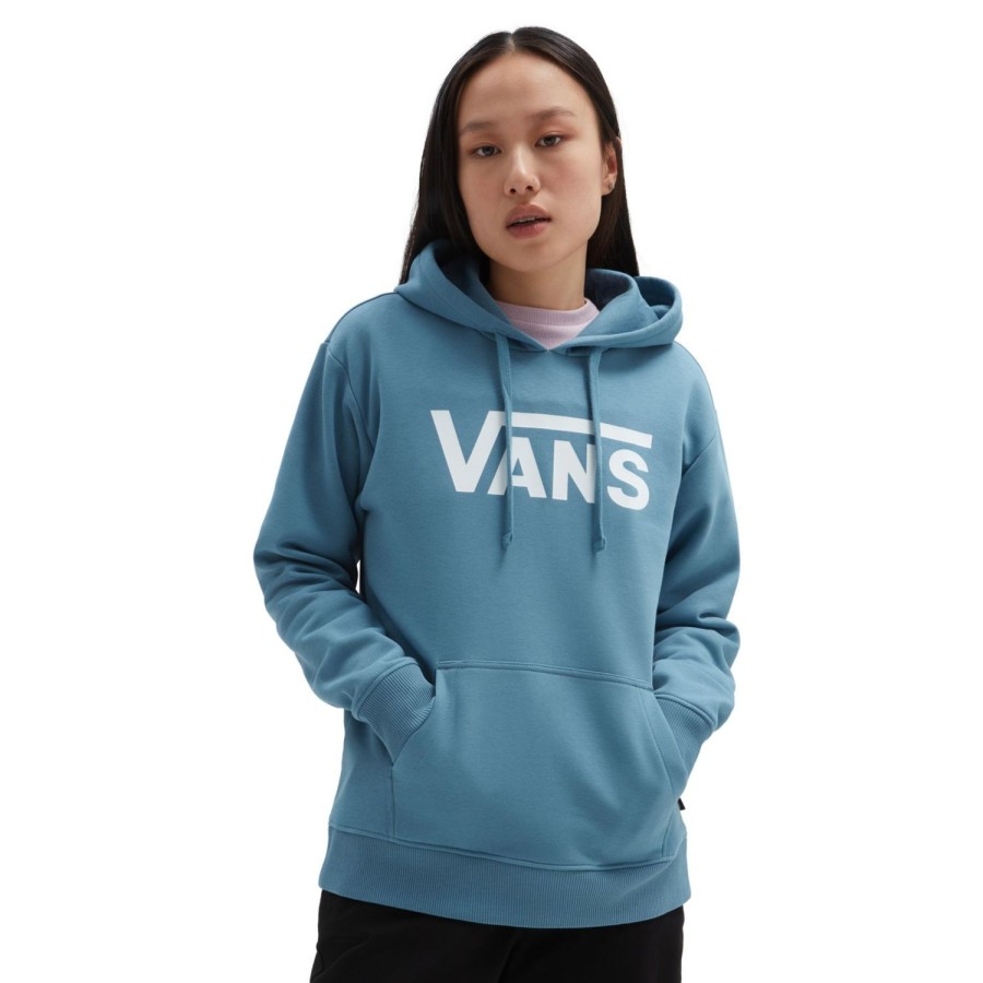 Damen VANS Kapuzenpullover & Pullover | Classic V Boyfriend Fit Hoodie Blau