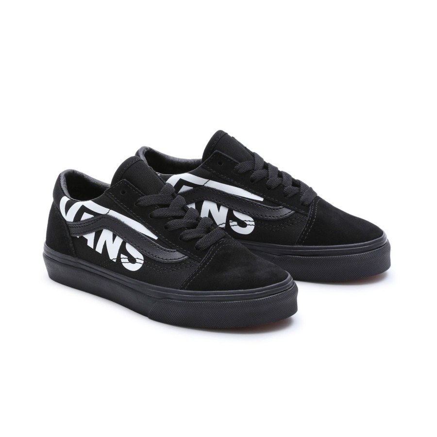 Kinder VANS Classics | Kinder Logo Old Skool Schuhe (4-8 Jahre) Schwarz