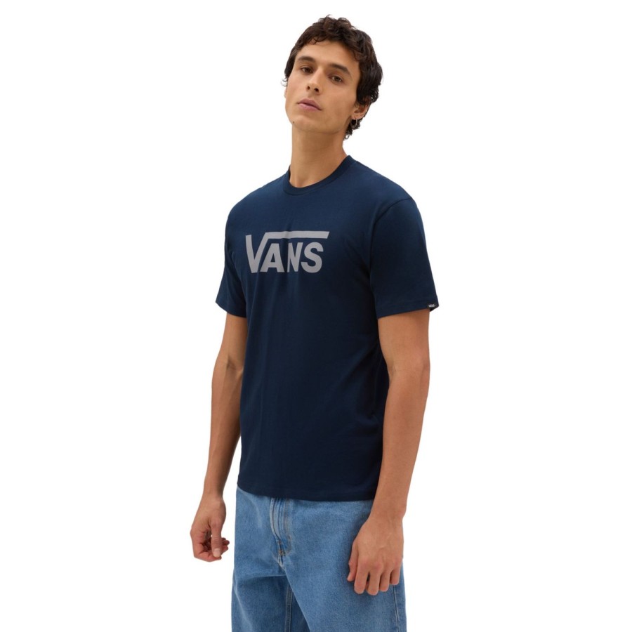 Herren VANS T-Shirts & Tank Tops | Vans Classic T-Shirt Blau, Grau