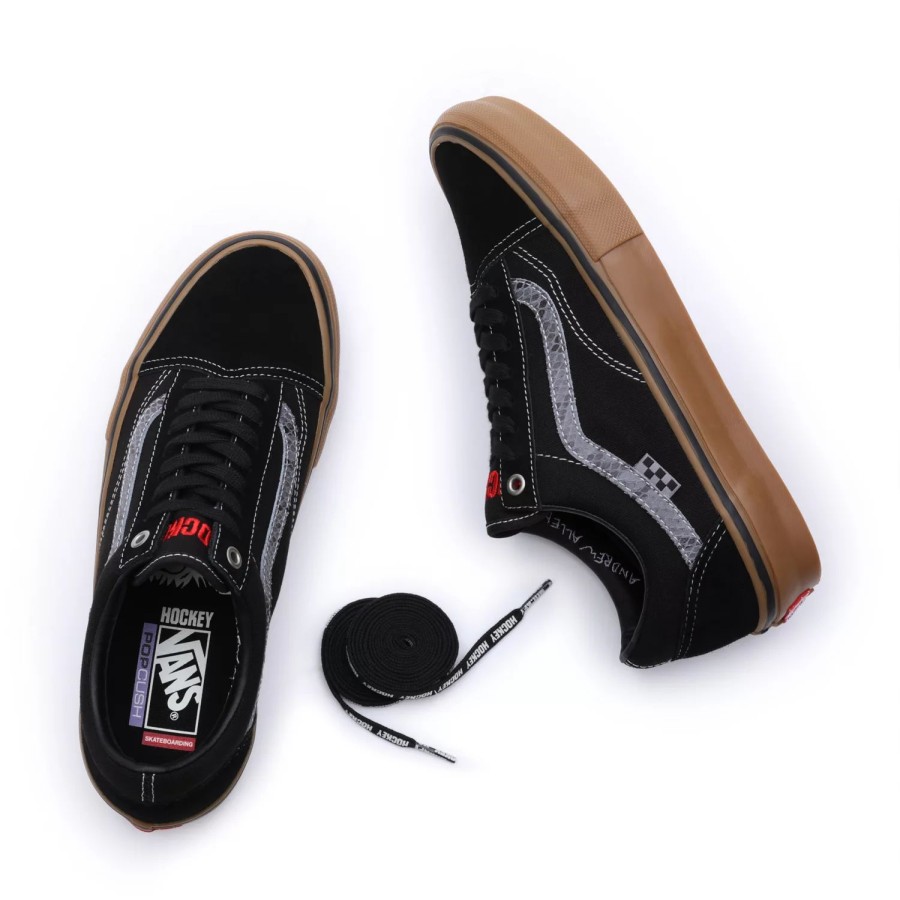 Herren VANS Low-Top-Schuhe | Vans X Hockey Skate Old Skool Schuhe Schwarz