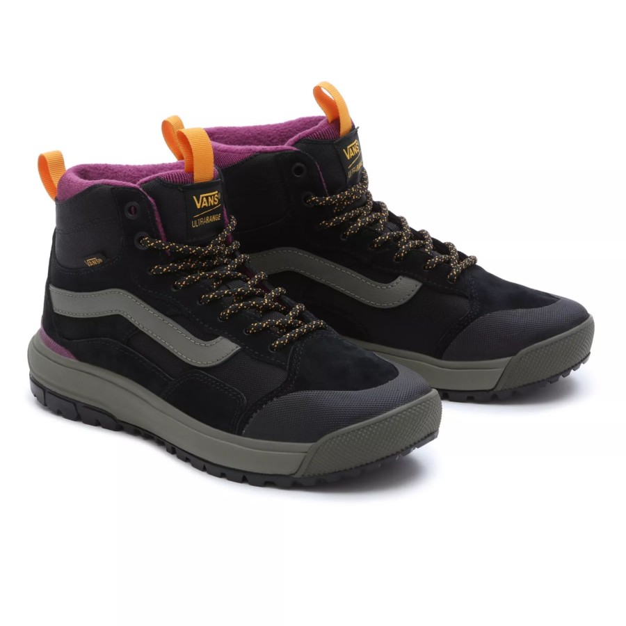 Herren VANS Ultrarange Schuhe | Ultrarange Exo Hi Mte-1 Schuhe Schwarz