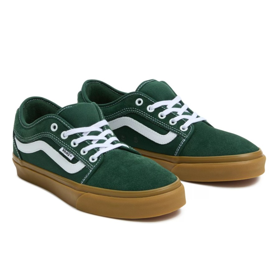 Herren VANS Skateschuhe | Chukka Low Sidestripe Schuhe Grun