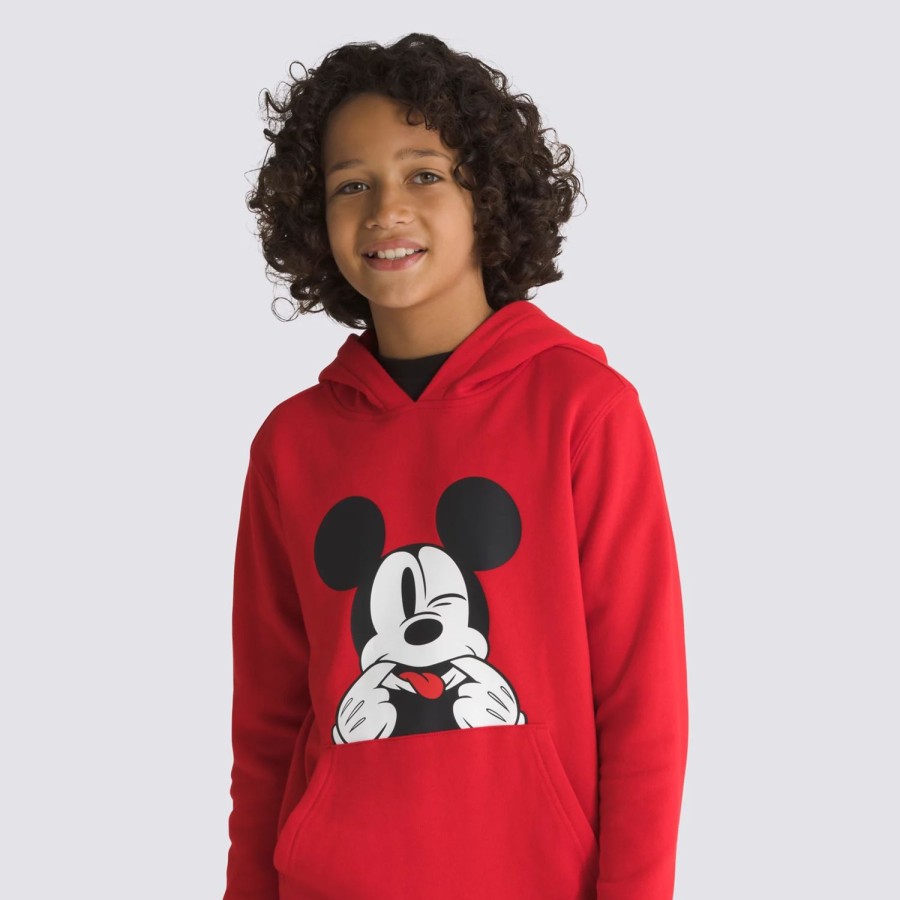 Kinder VANS Jungen-Bekleidung (8-14+) | Kinder Disney X Vans Funhouse 100 Hoodie (8-14 Jahre) Rot