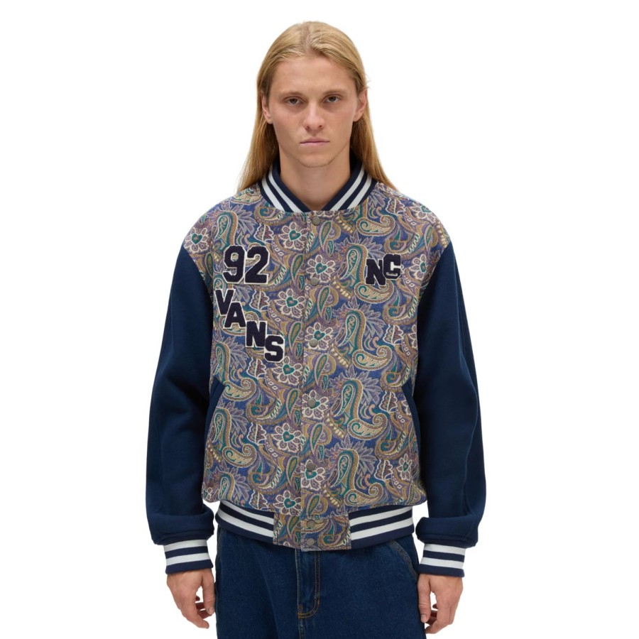 Herren VANS Jacken & Wendeparka | Vault By Vans X Nigel Cabourn Letterman Jacke Multicolour