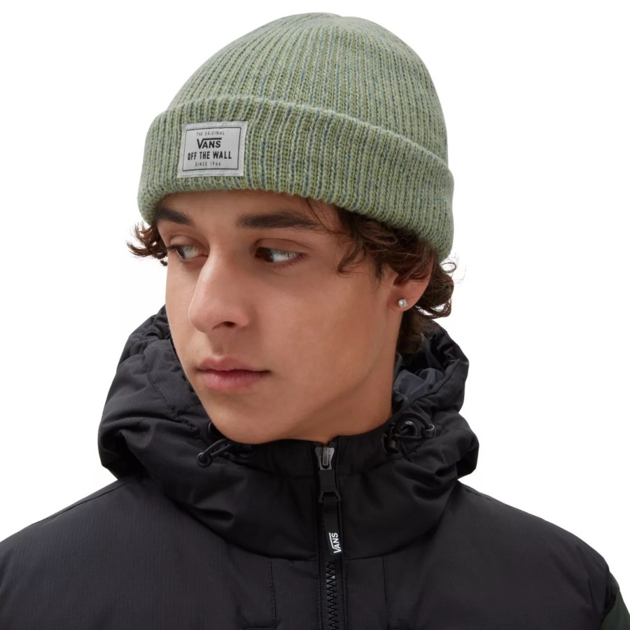 Damen VANS Mutzen, Caps & Hute | Bruckner Beanie-Mutze Mit Umschlag Grun