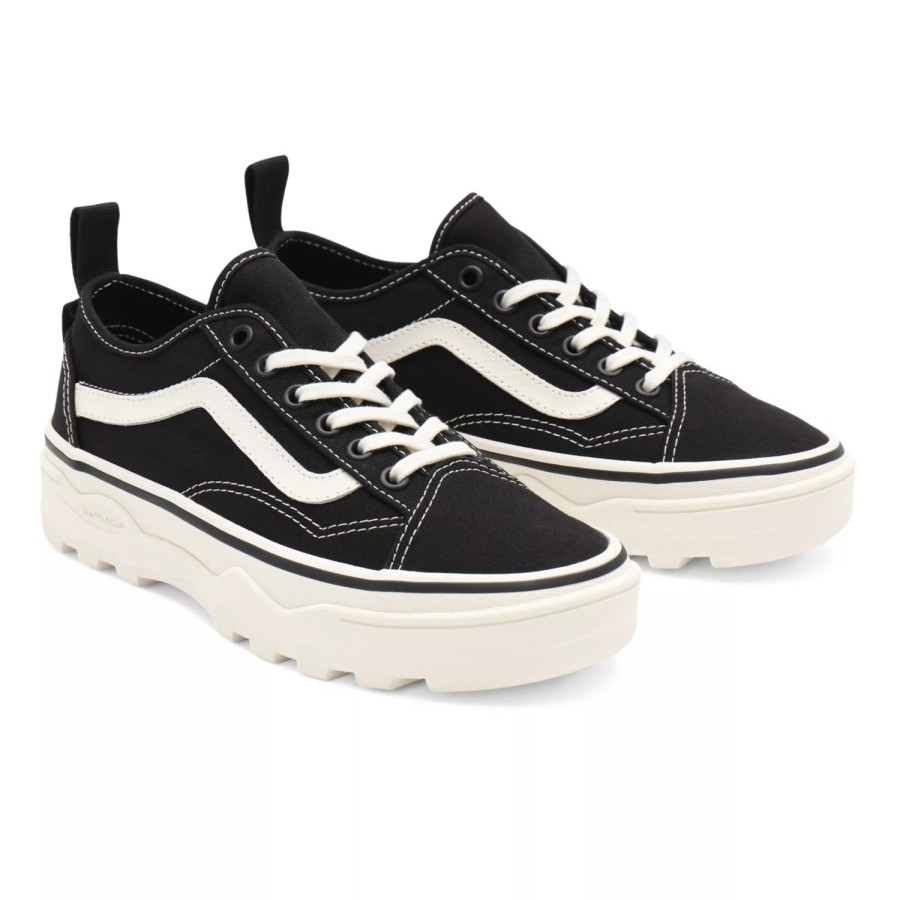 Damen VANS Plateauschuhe | Canvas Sentry Old Skool Wc Schuhe Schwarz