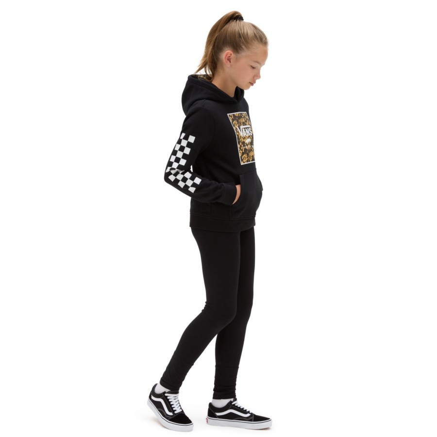 Kinder VANS Madchen-Bekleidung (8-14+) | Madchen Winter Daisy Box Logo Hoodie (8-14 Jahre) Schwarz