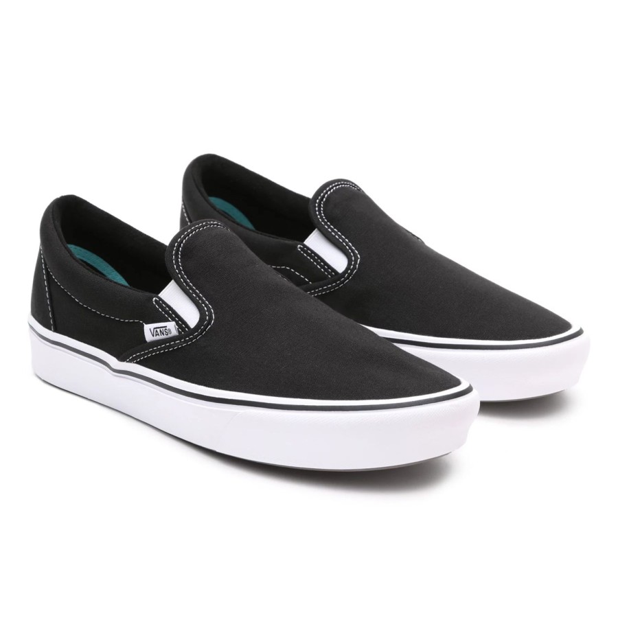 Herren VANS Slip-On-Schuhe | Classic Comfycush Slip-On Schuhe Schwarz