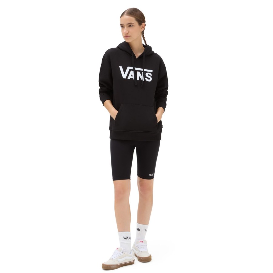 Damen VANS Kapuzenpullover & Pullover | Classic V Boyfriend Fit Hoodie Schwarz