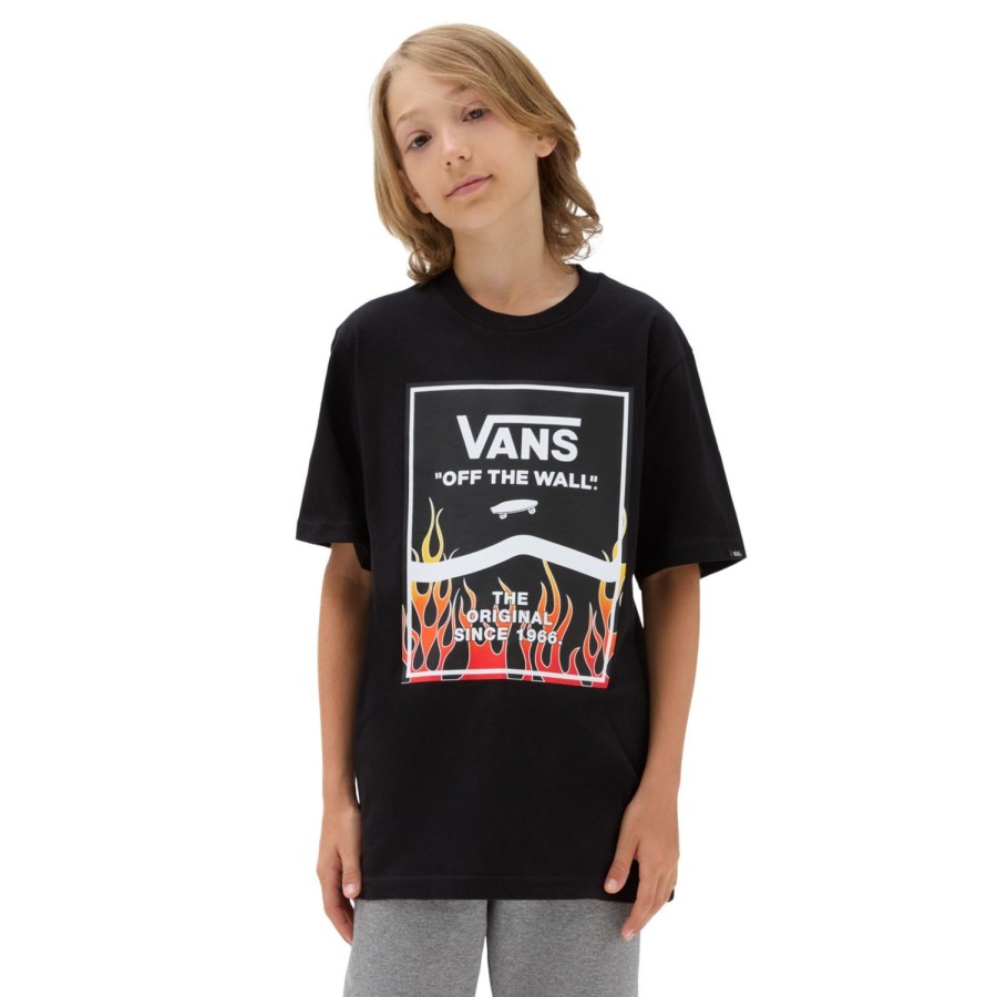 Kinder VANS Jungen-Bekleidung (8-14+) | Jungen Print Box 2.0 T-Shirt (8-14 Jahre) Schwarz