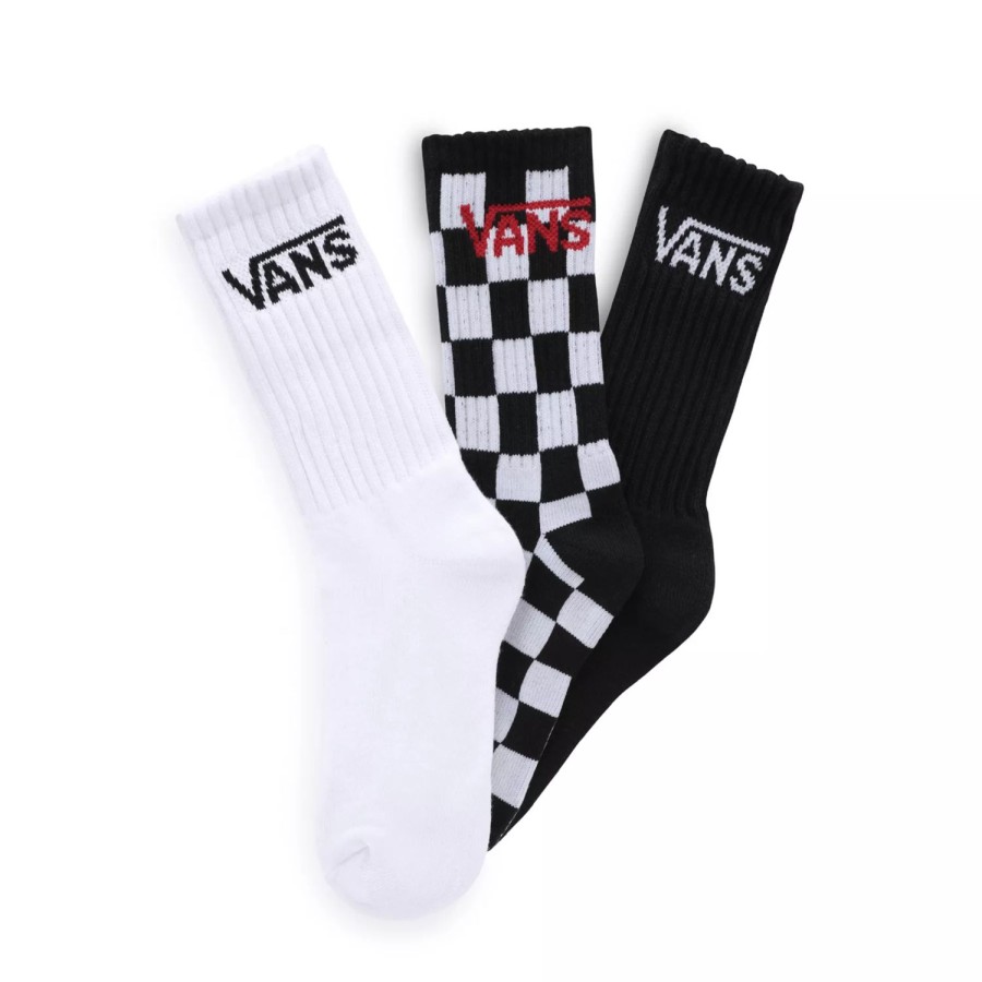 Kinder VANS Socken | Kinder Classic Crew Socken (3 Paar) Schwarz