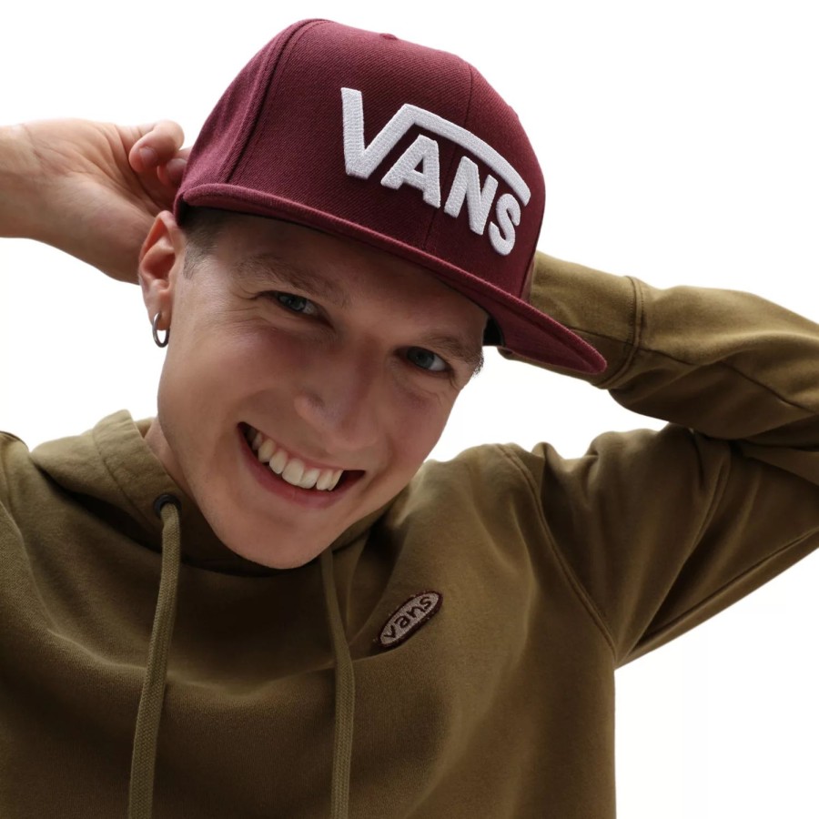 Herren VANS Mutzen, Caps & Hute | Drop V Snapback-Kappe Rot