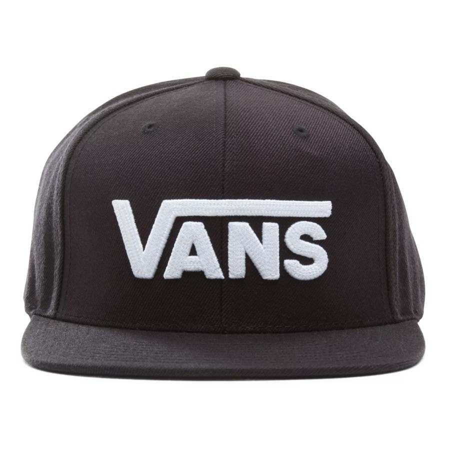 Herren VANS Mutzen, Caps & Hute | Drop V Snapback-Kappe Schwarz, Weis